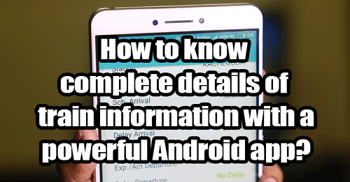train information through mobile